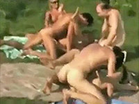 Nudists Outdoor Fuck Orgy