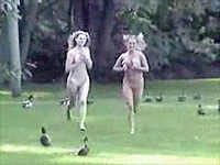 British Teens Naked Run